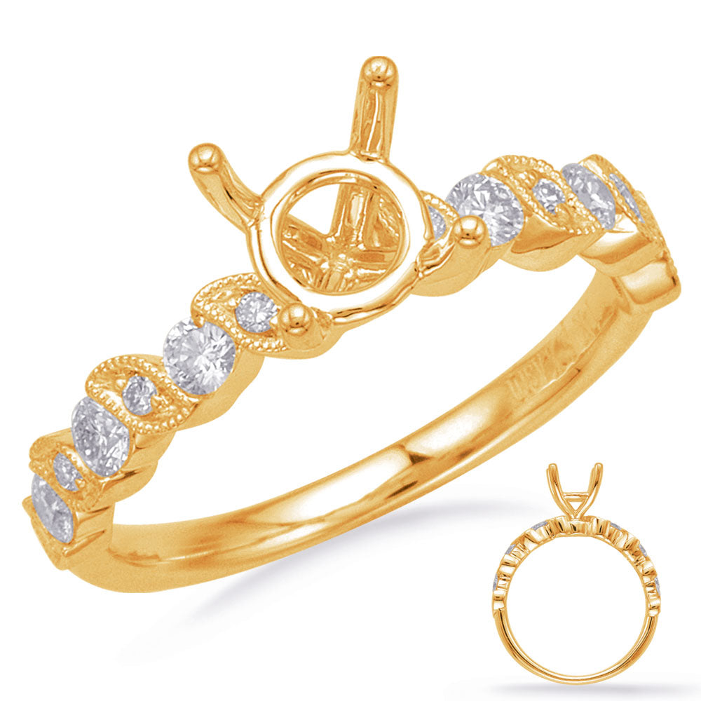 Yellow Gold Engagement Ring - EN8176-1YG