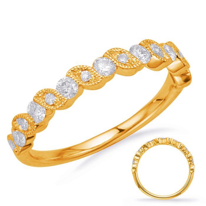 Yellow Gold Matching Band - EN8176-BYG