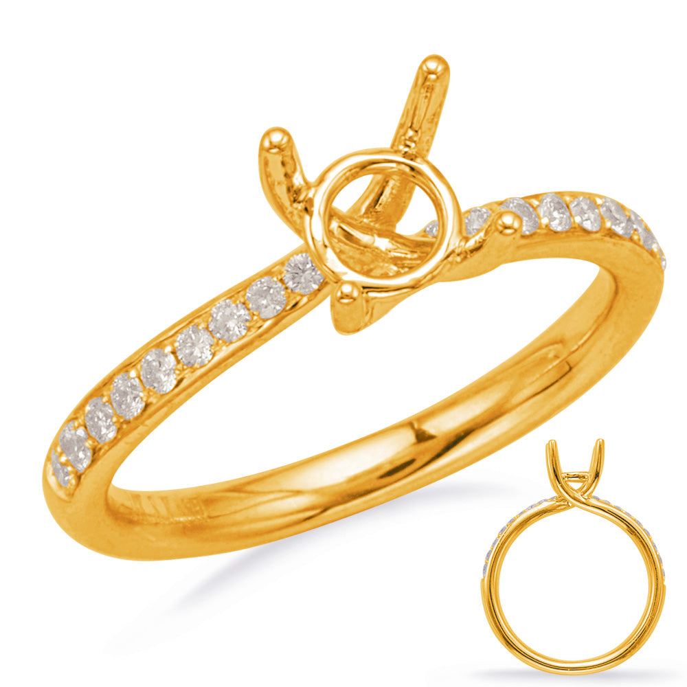 Yellow Gold Engagement Ring - EN8177-1YG