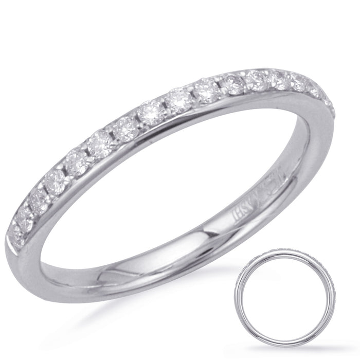 White Gold Matching Band - EN8177-BWG