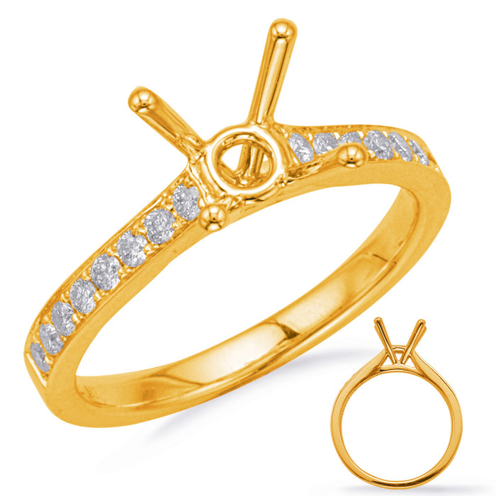 Yellow Gold Engagement Ring - EN8178-1YG