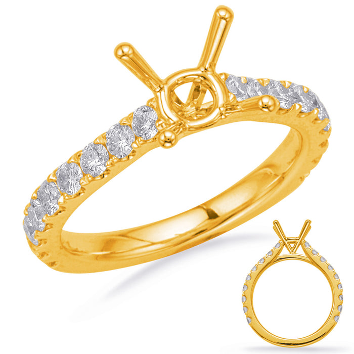 Yellow Gold Engagement Ring - EN8180-15YG