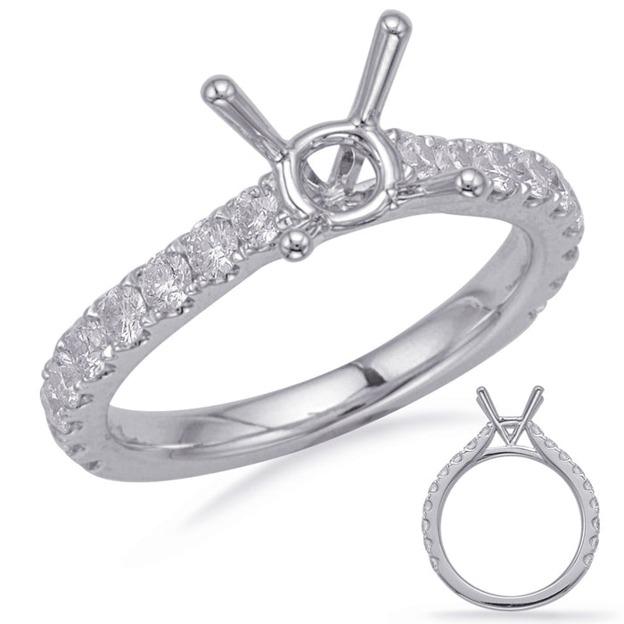 White Gold Engagement Ring - EN8180-1WG