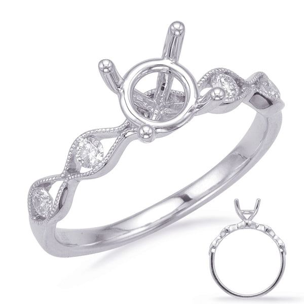 White Gold Engagement Ring - EN8181-1WG