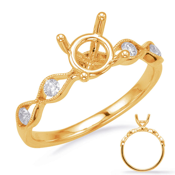 Yellow Gold Engagement Ring - EN8181-1YG