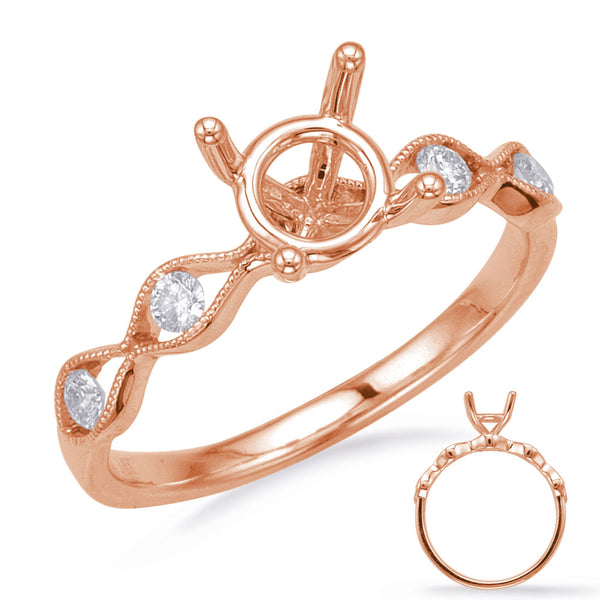Rose Gold Engagement Ring - EN8181-75RG
