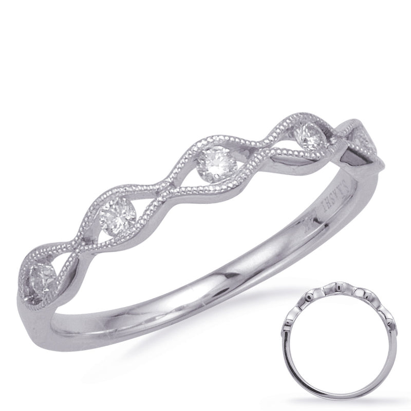 White Gold Matching Band - EN8181-BWG