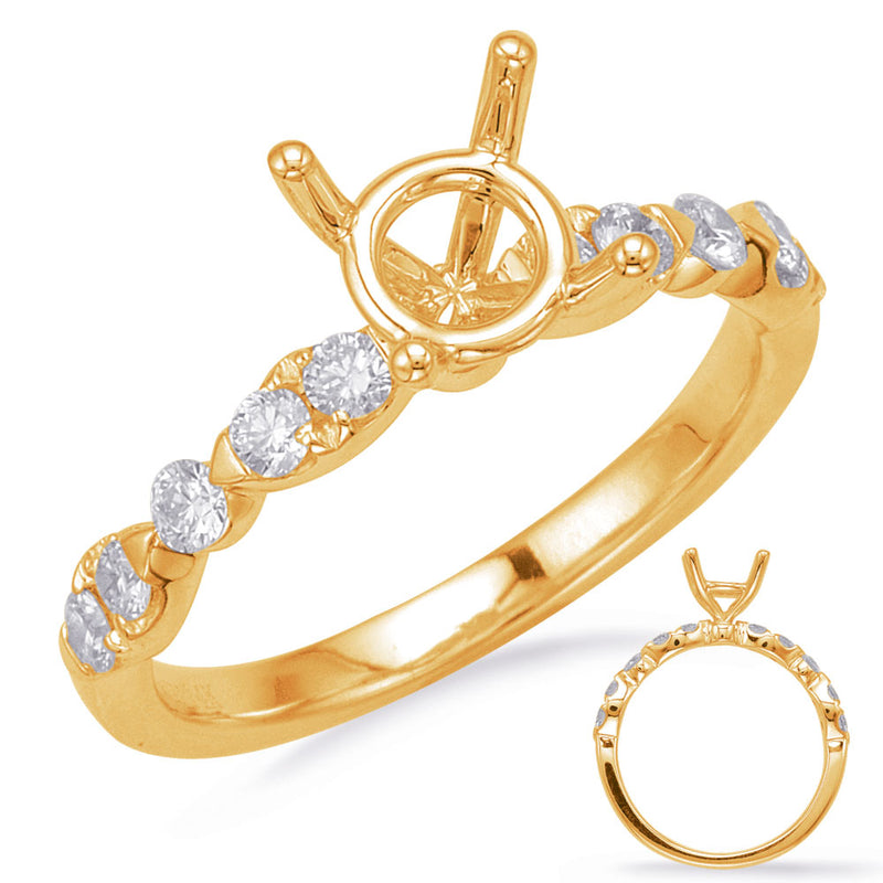 Yellow Gold Engagement Ring - EN8182-1YG