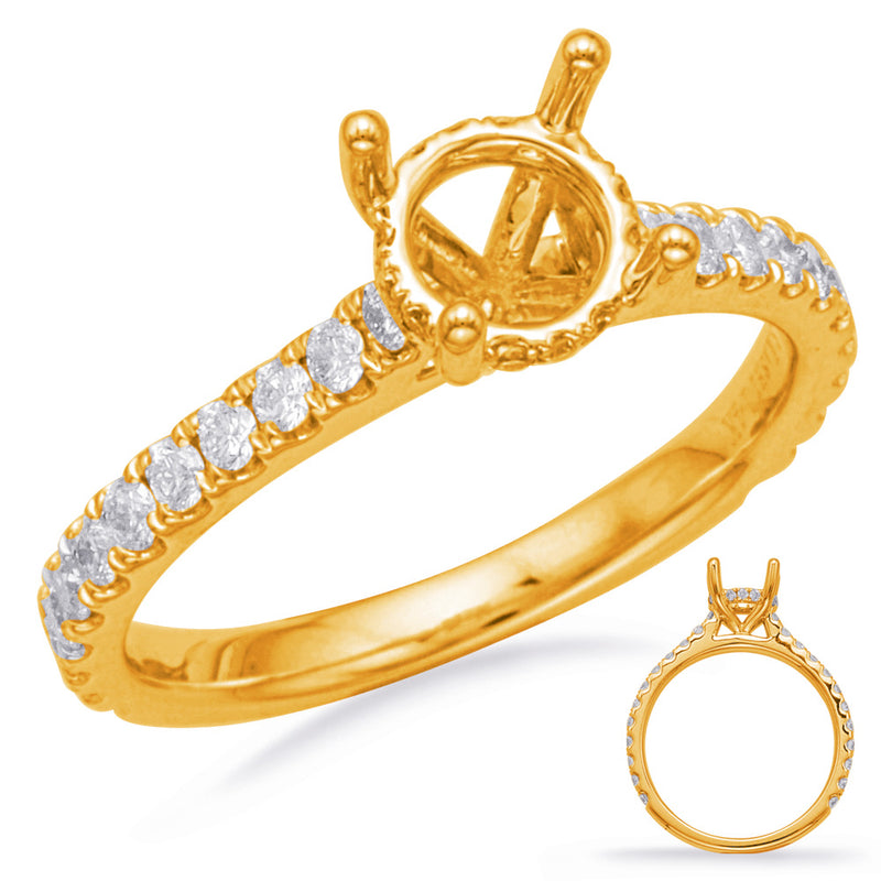 Yellow Gold Engagement Ring - EN8183-15YG