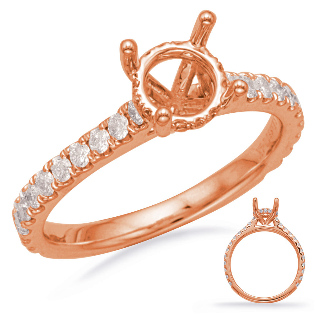 Rose Gold Engagement Ring - EN8183-2RG