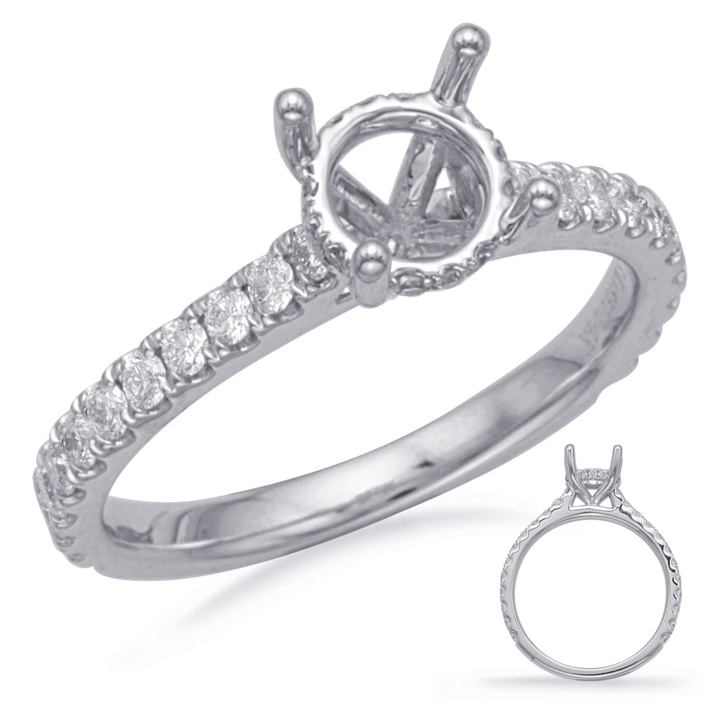 White Gold Engagement Ring - EN8183-2WG