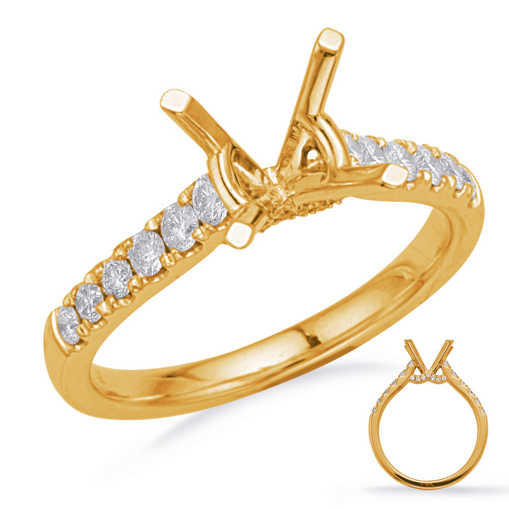 Yellow Gold Engagement Ring - EN8185-15YG