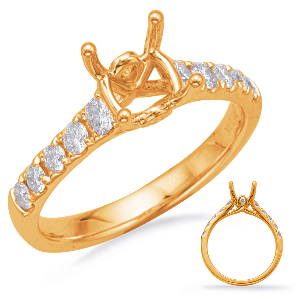 Yellow Gold Engagement Ring - EN8187-1YG