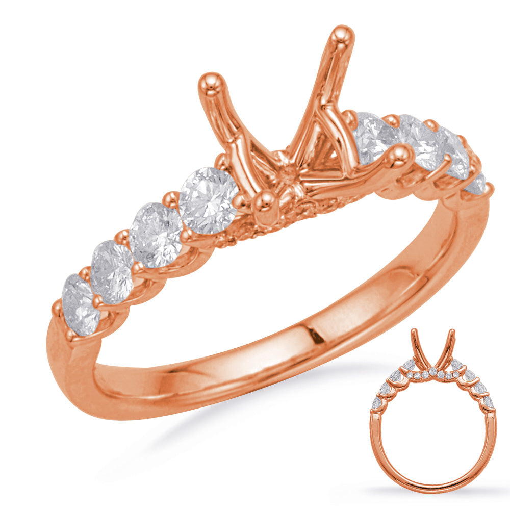 Rose Gold Engagement Ring - EN8188-1RG