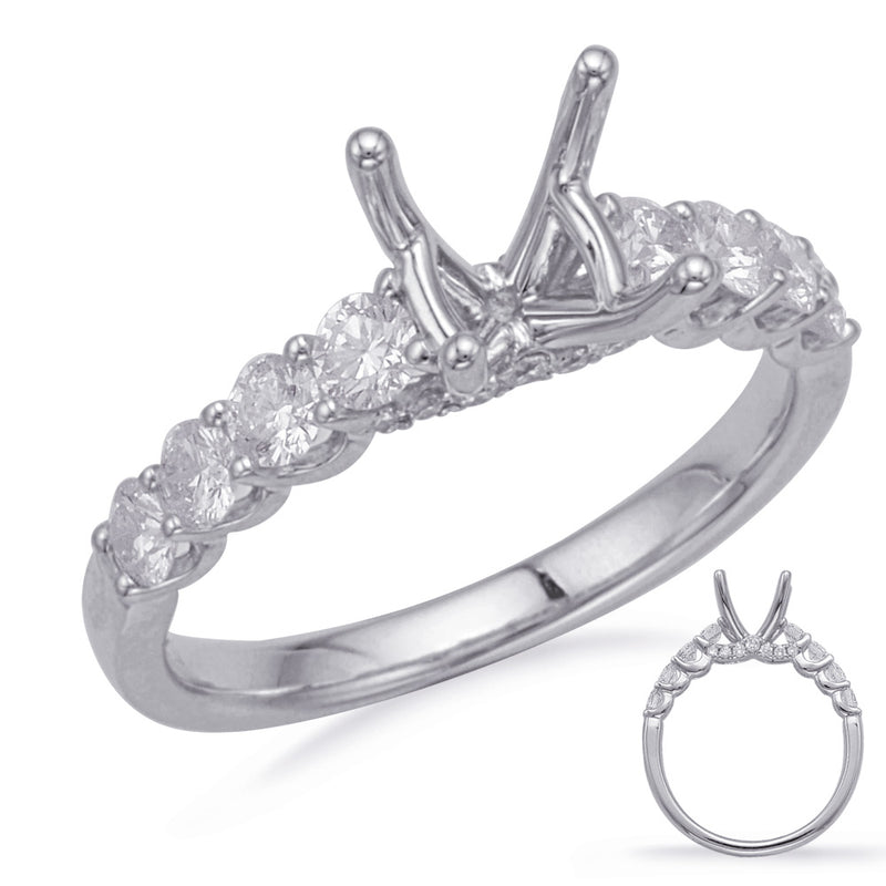 White Gold Engagement Ring - EN8188-1WG