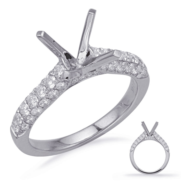 White Gold Engagement Ring - EN8189-1WG