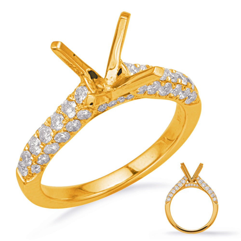 Yellow Gold Engagement Ring - EN8189-1YG