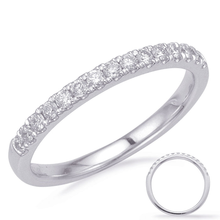 White Gold Matching Band - EN8190-BWG