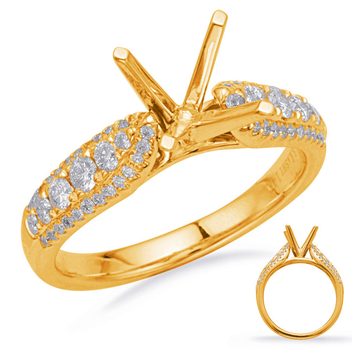 Yellow Gold Engagement Ring - EN8192-1YG