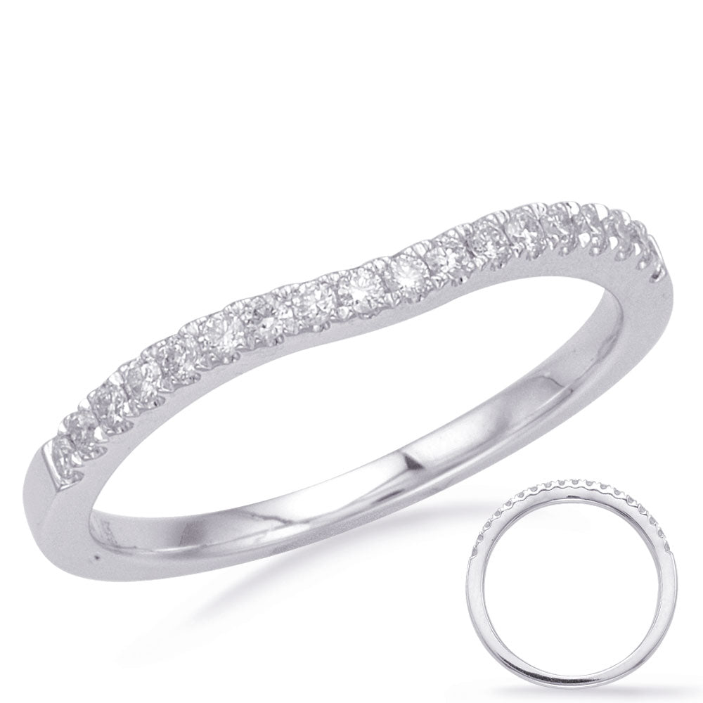 White Gold Matching Band - EN8192-BWG