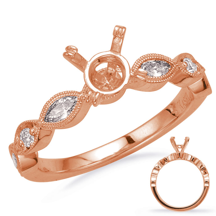 Rose Gold Engagement Ring - EN8198-1RG