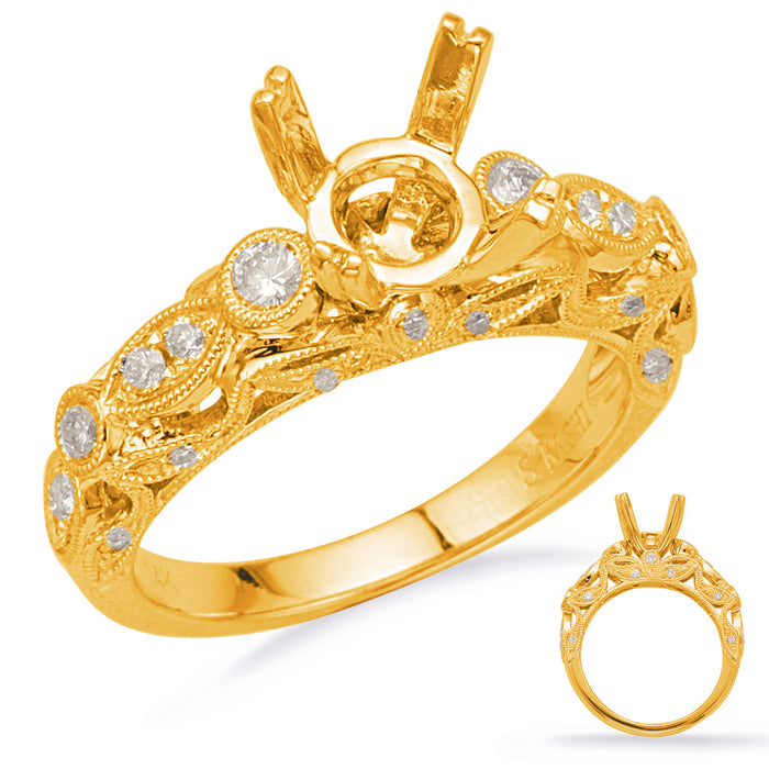 Yellow Gold Engagement Ring - EN8199-1YG