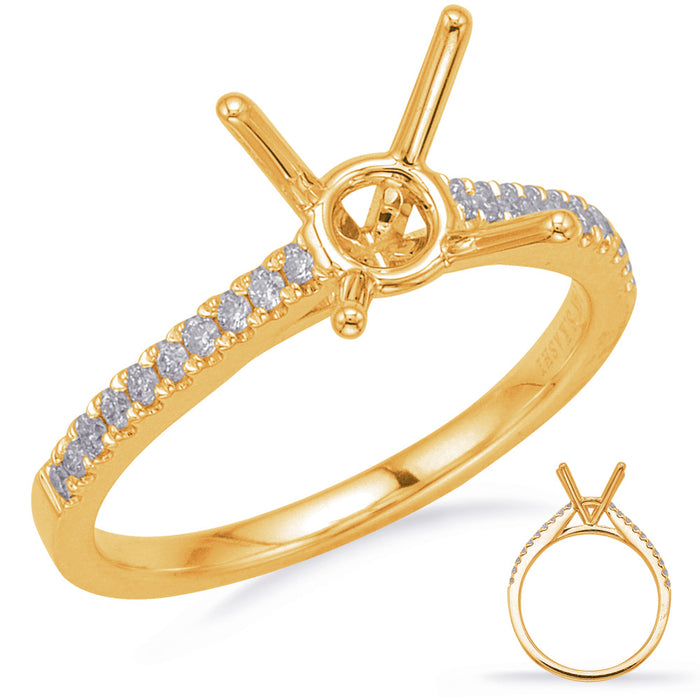 Yellow Gold Engagement Ring - EN8200-15YG