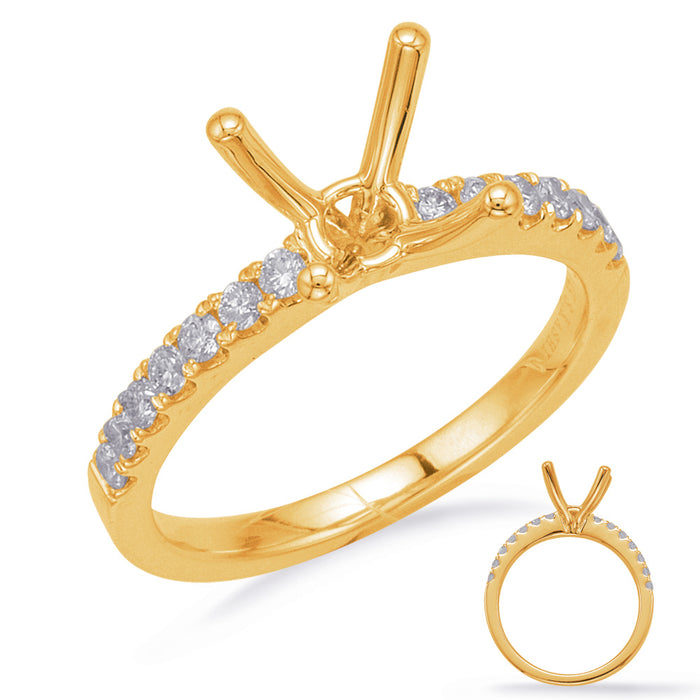 Yellow Gold Engagement Ring - EN8201-15YG