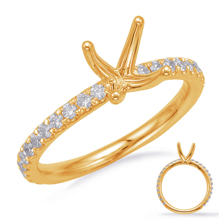 Yellow Gold Engagement Ring - EN8202-15YG