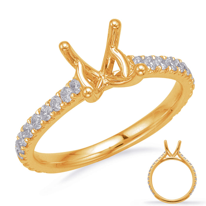 Yellow Gold Engagement Ring - EN8203-15YG