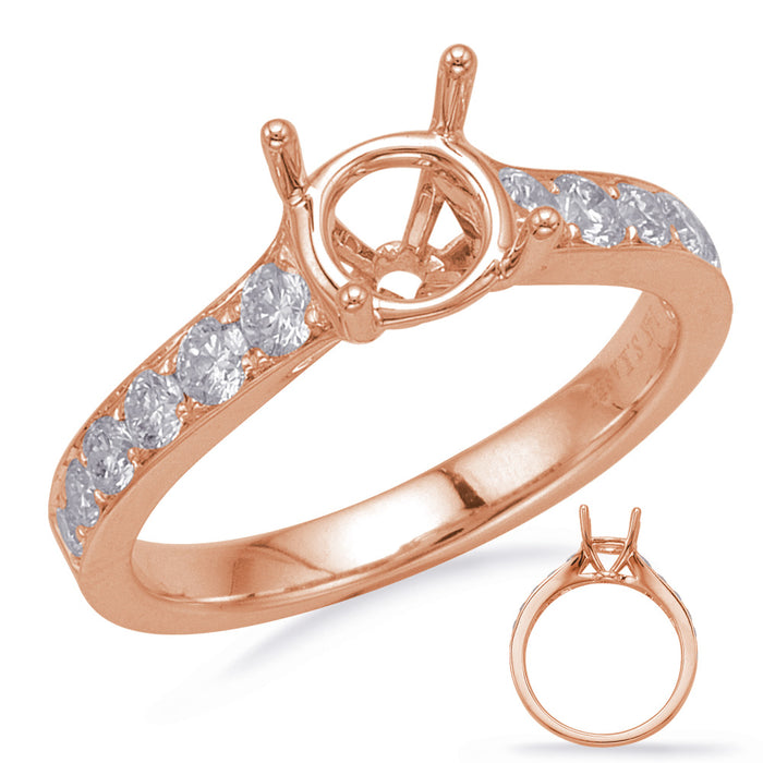 Rose Gold  Engagement Ring - EN8205-2RG