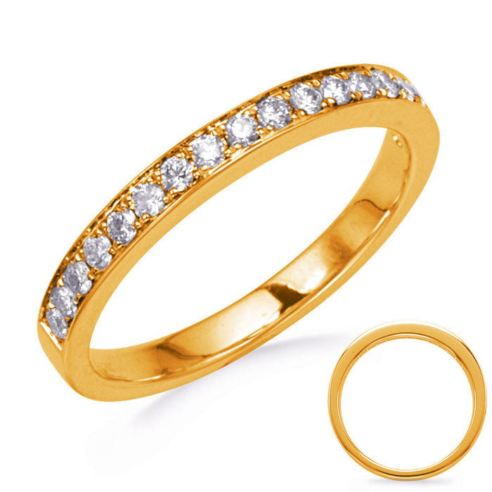 Yellow Gold Wedding Band - EN8205-BYG