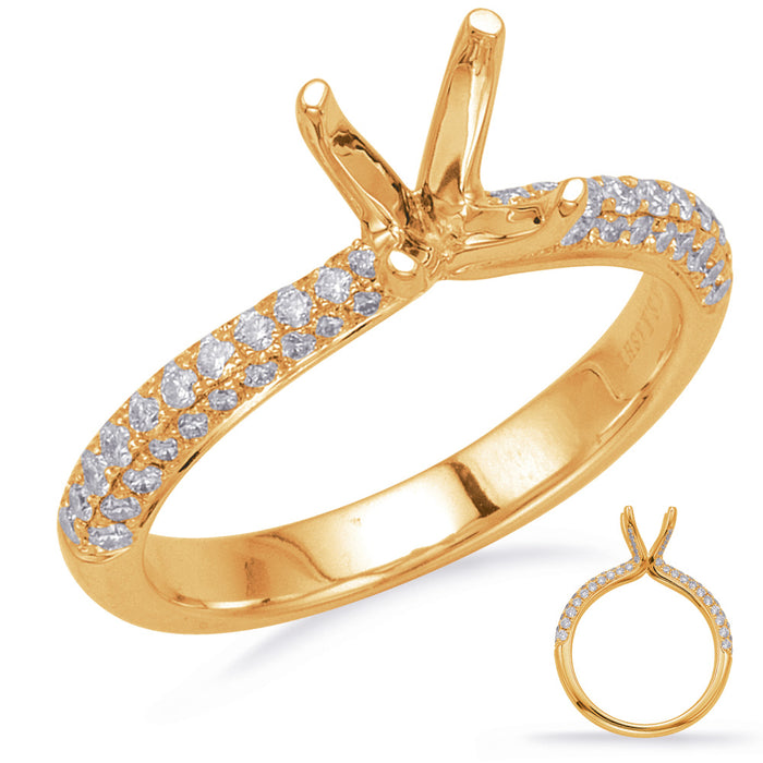 Yellow Gold Engagement Ring - EN8206-15YG