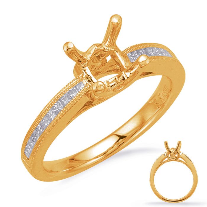 Yellow Gold Engagement Ring - EN8210-75YG