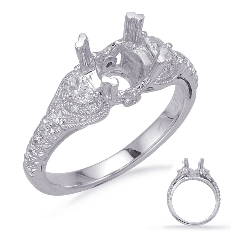 White Gold Engagement Ring - EN8212-1WG