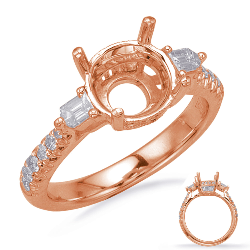 Rose Gold Engagement Ring - EN8213-1RDRG