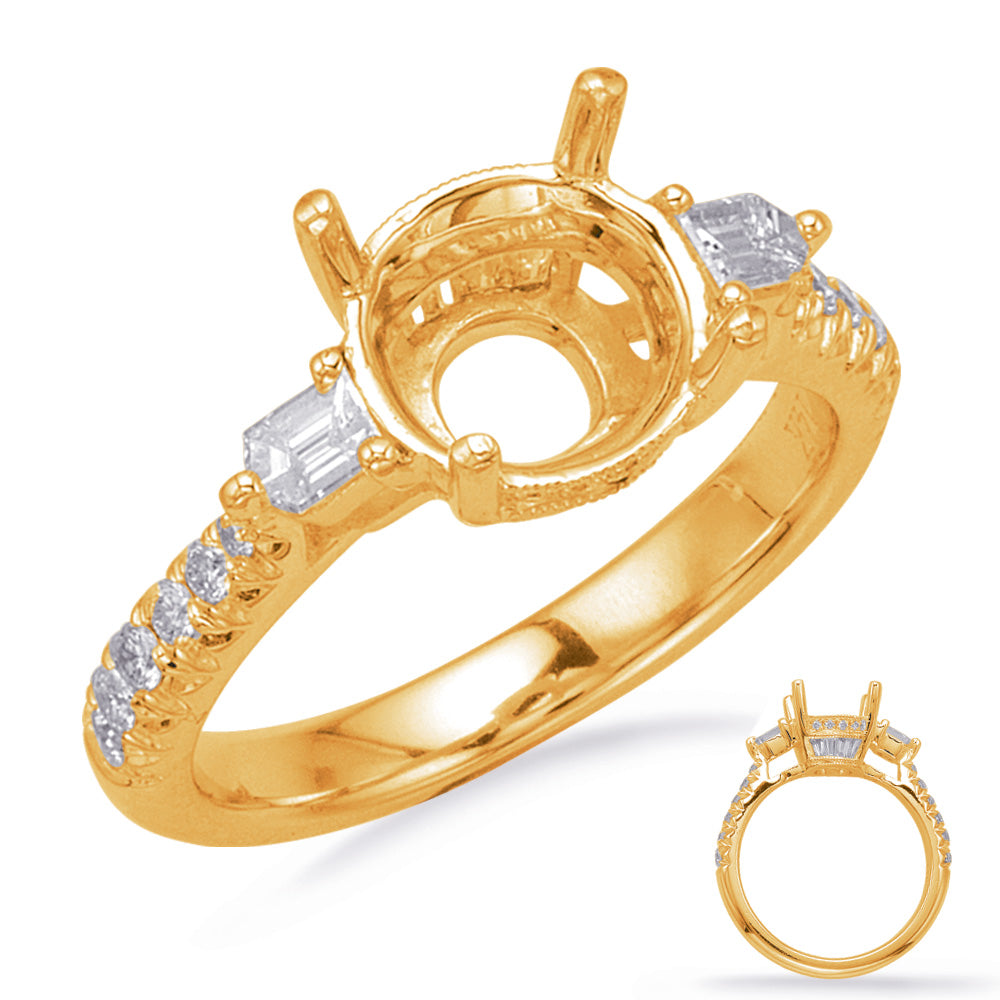 Yellow Gold Engagement Ring - EN8213-1RDYG