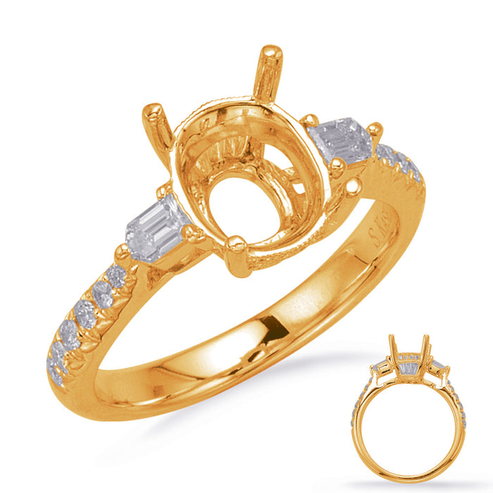 Yellow Gold Engagement Ring - EN8213-9X7OVYG