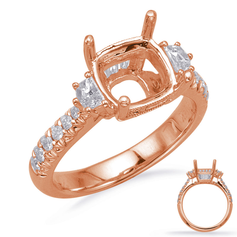 Rose Gold Engagement Ring - EN8214-8.0MRG