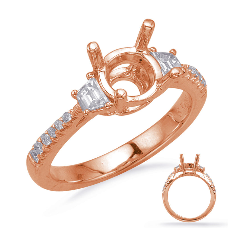 Rose Gold Engagement Ring - EN8215-1RDRG