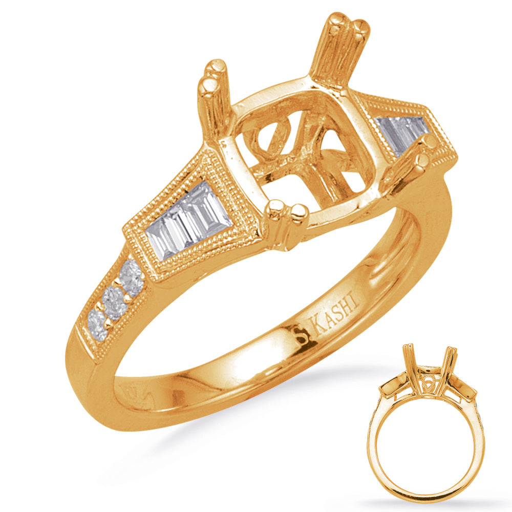 Yellow Gold Engagement Ring - EN8216-7.5CUYG