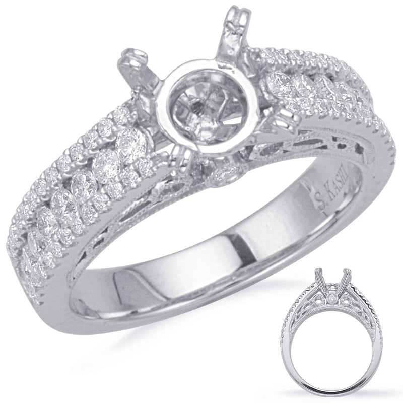 White Gold Engagement Ring - EN8219-1WG