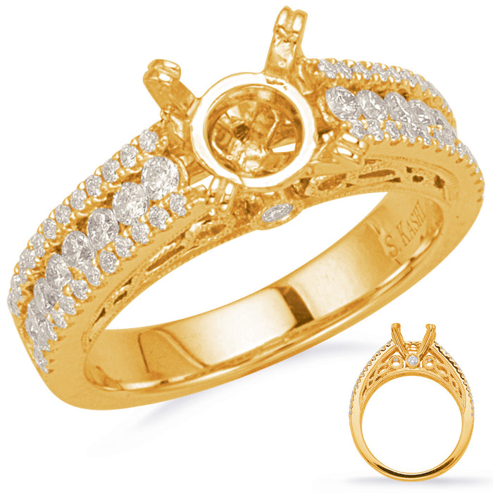 Yellow Gold Engagement Ring - EN8219-1YG