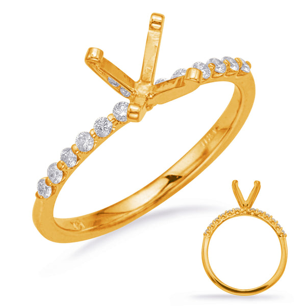Yellow Gold Engagement Ring - EN8224YG