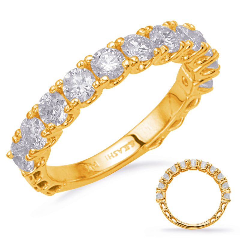 Yellow Gold Wedding Band - EN8225-BYG