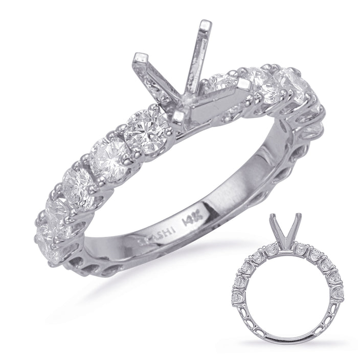 White Gold Engagement Ring - EN8225WG