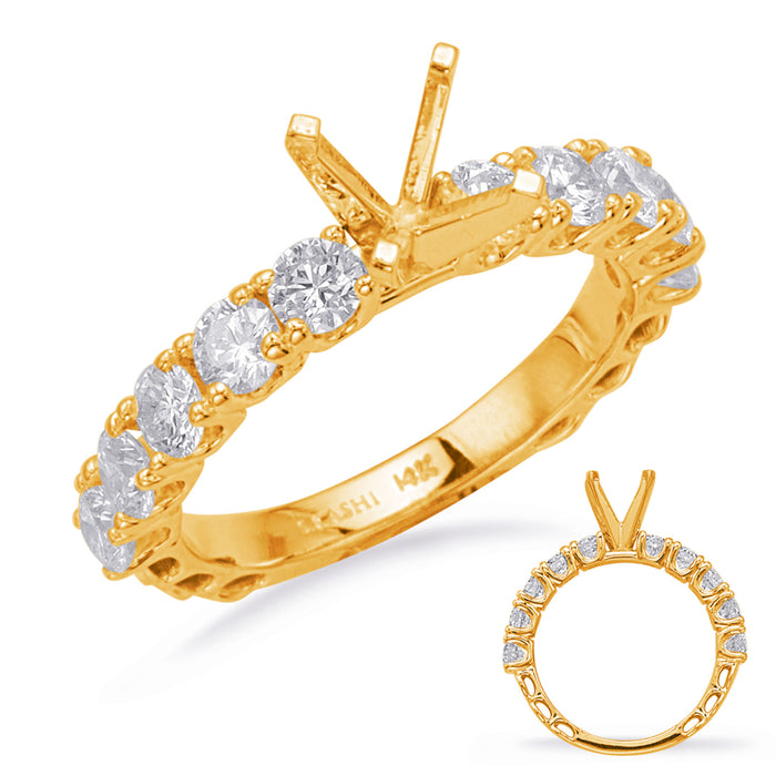 Yellow Gold Engagement Ring - EN8225YG