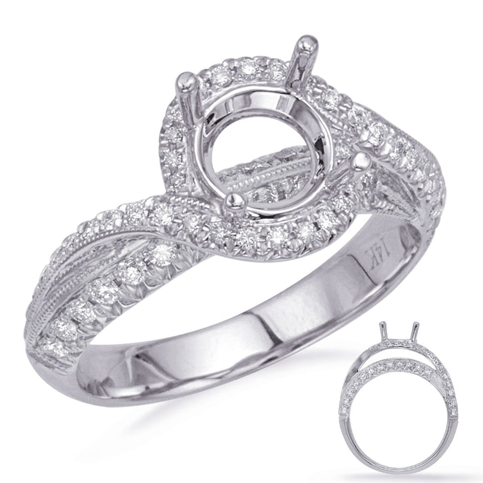 White Gold Engagement Ring - EN8229-1WG