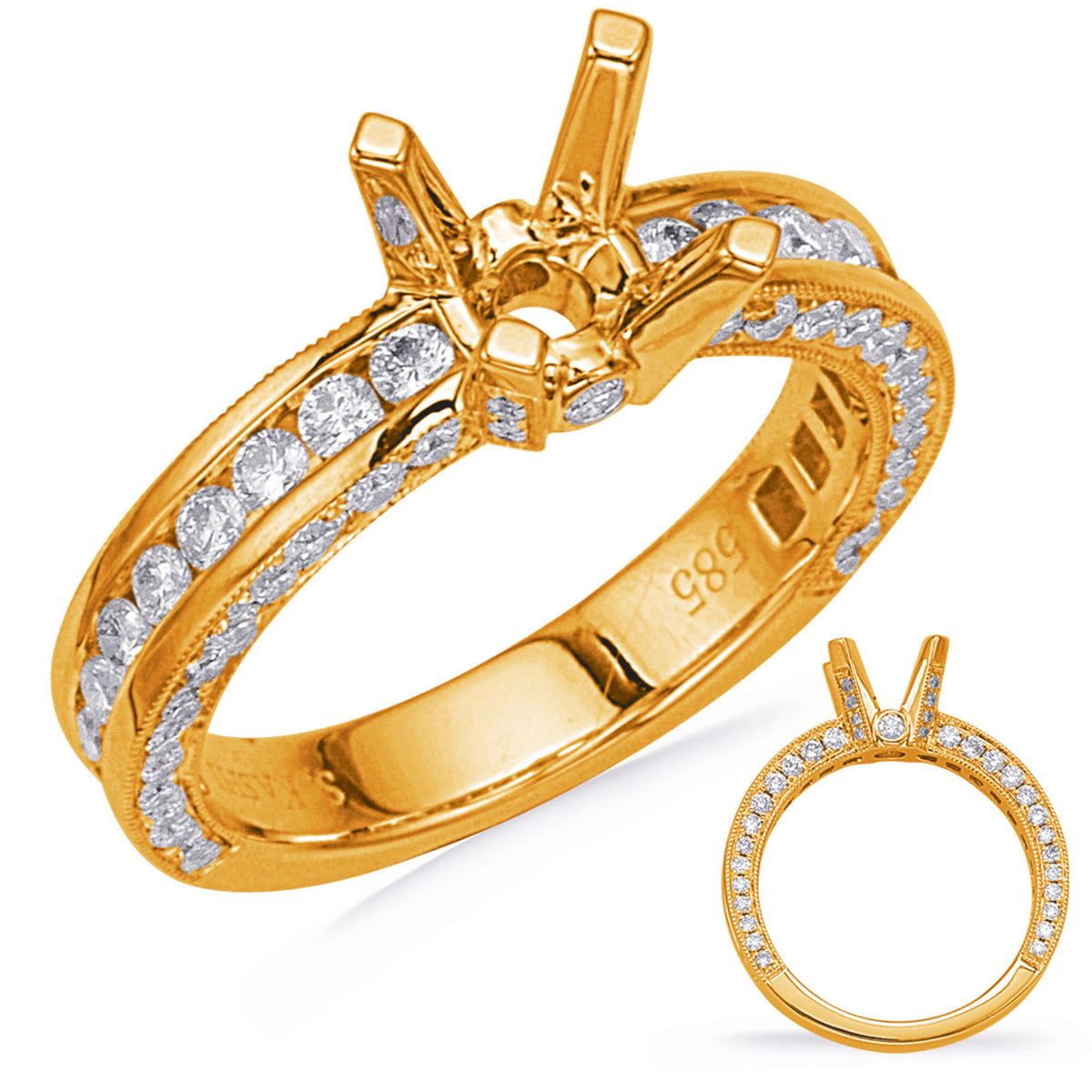 Yellow Gold Engagement Ring - EN8231-1YG