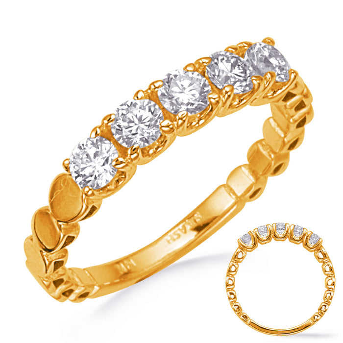 Yellow Gold Wedding Band - EN8233-BYG